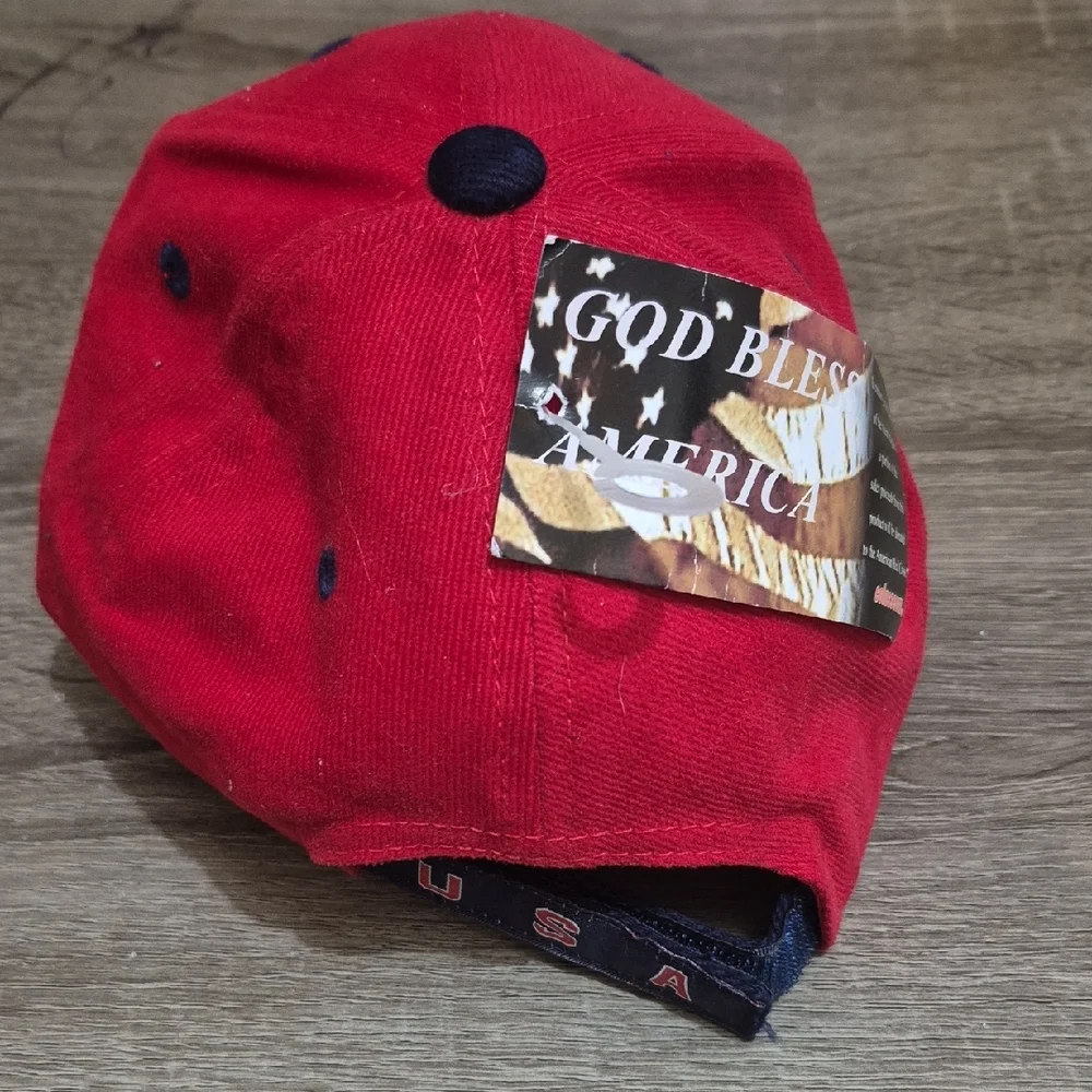 Colosseum Red Patriotic Baseball Cap